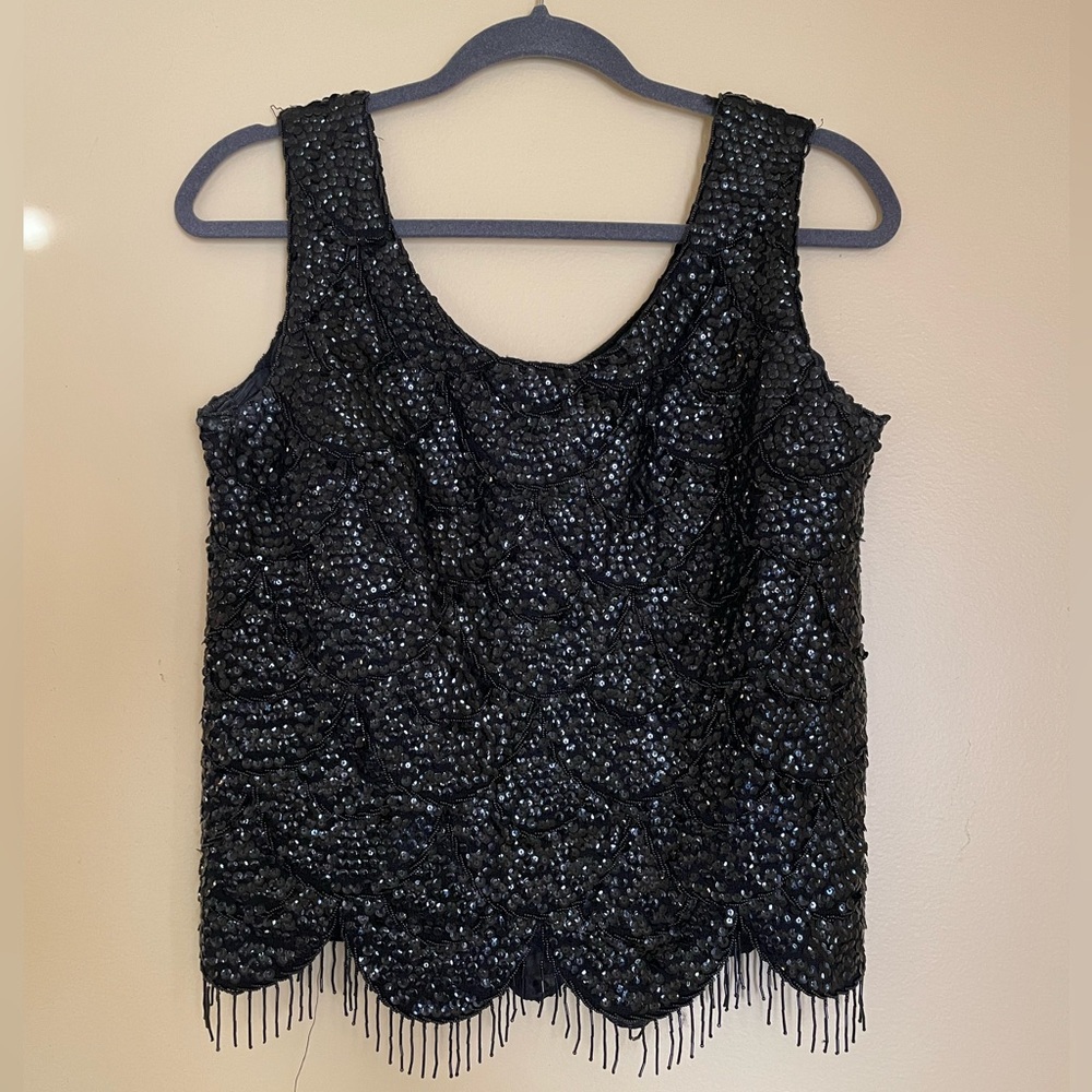 80s Vintage Beaded Tank